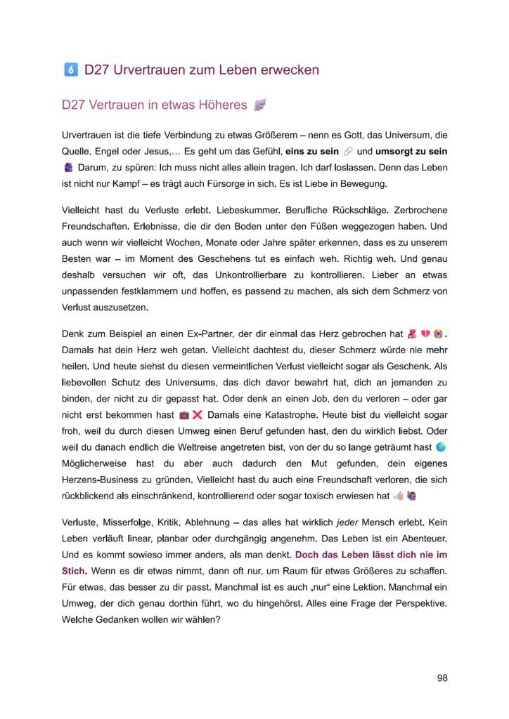 Buchauszug Urvertrauen Stärken Loslassen-Vertrauen-ins-Leben-Manifestieren-Intuition