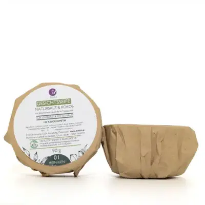 Bio Gesichtsseife Natursalz Kokos – vegane Naturseife für Gesicht und Körper